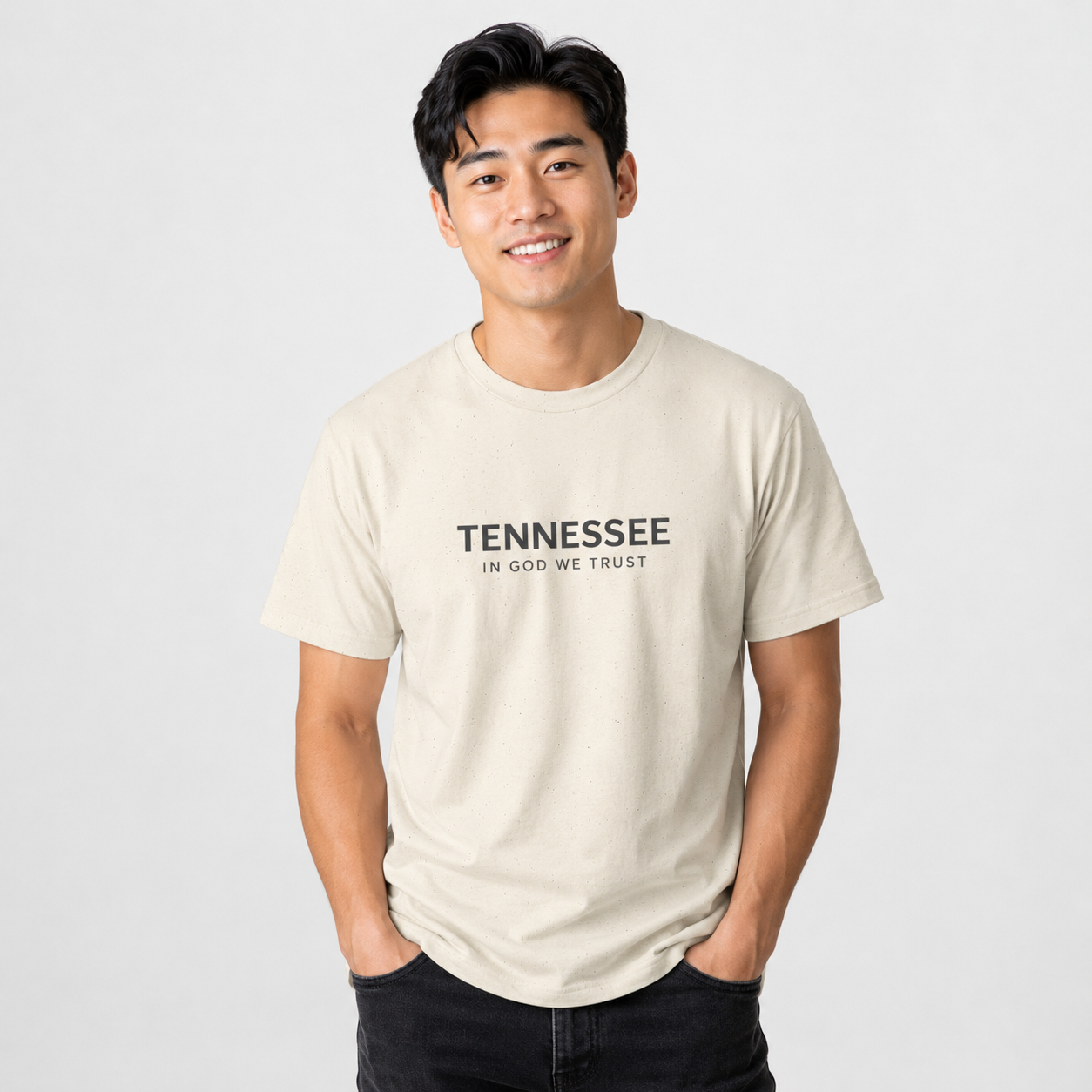 Tennessee All State In God We Trust Front Design Unisex Everyday Tee