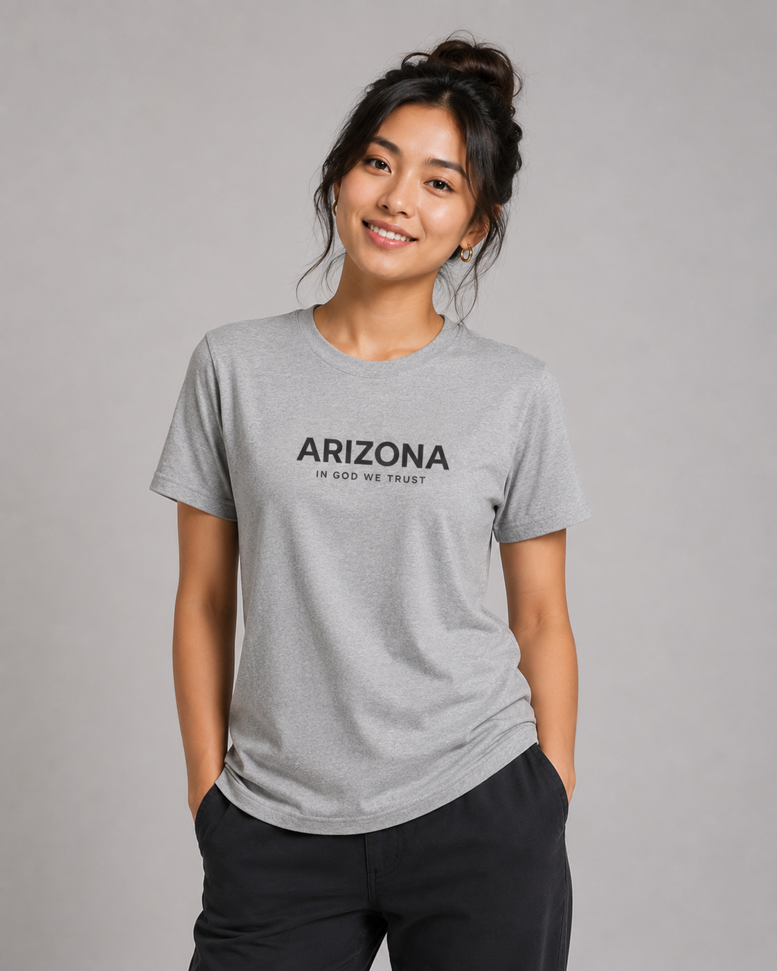 Arizona All State In God We Trust Front Design Unisex Everyday Tee