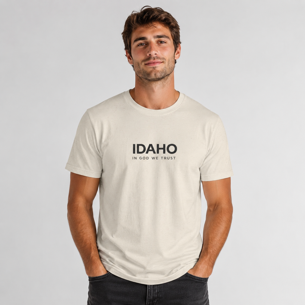 Idaho All State In God We Trust Front Design Unisex Everyday Tee