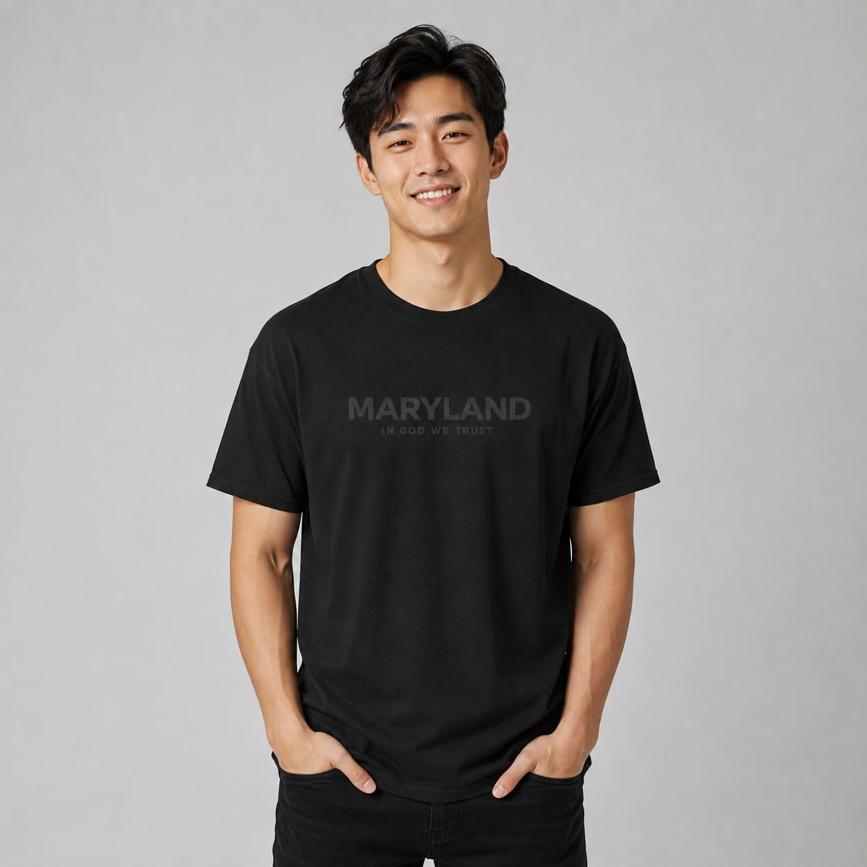 Maryland All State In God We Trust Front Design Unisex Everyday Tee