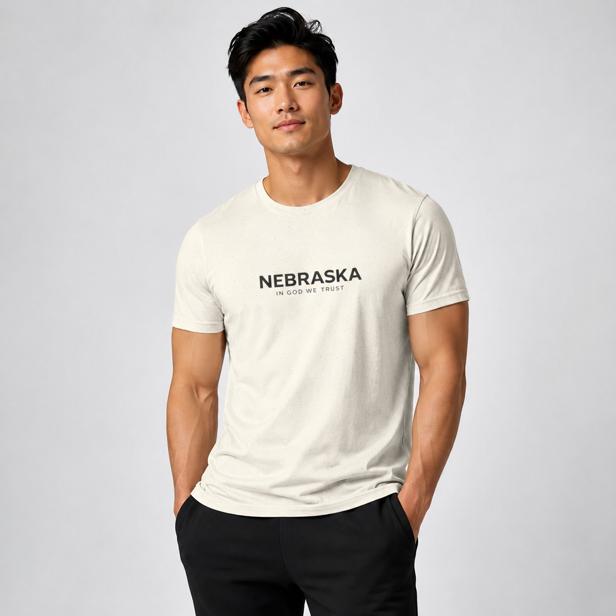 Nebraska All State In God We Trust Front Design Unisex Everyday Tee