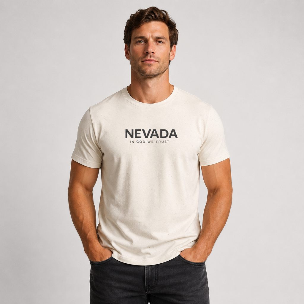 Nevada All State In God We Trust Front Design Unisex Everyday Tee