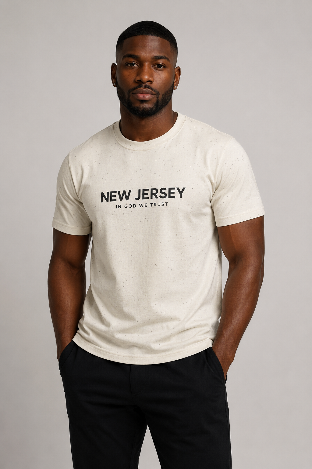 New Jersey All State In God We Trust Front Design Unisex Everyday Tee