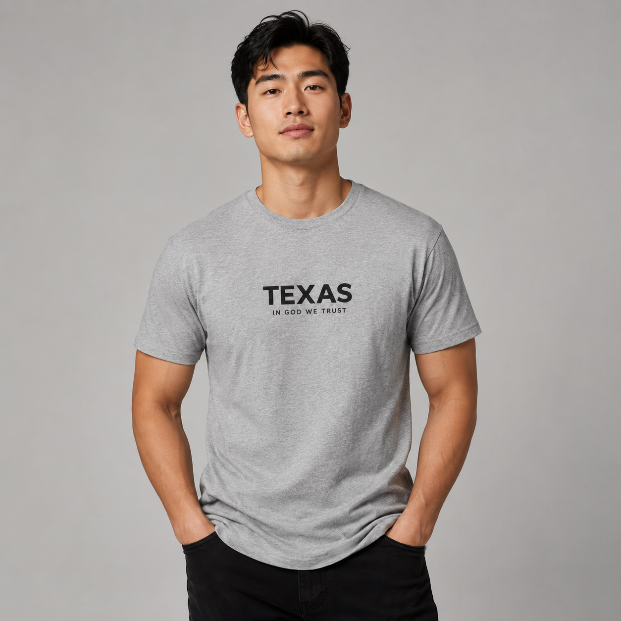 Texas All State In God We Trust Front Design Unisex Everyday Tee