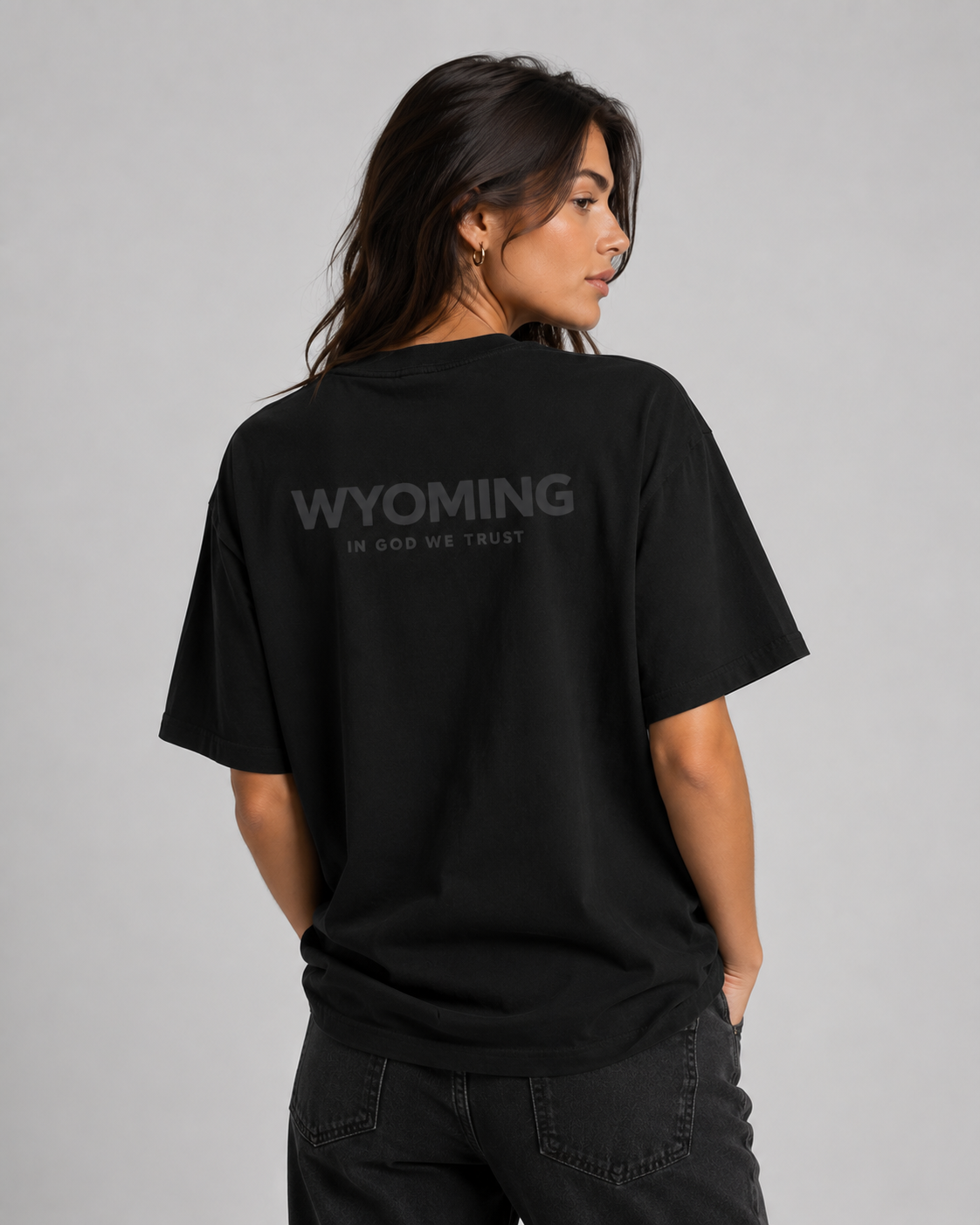 Wyoming All State In God We Trust Unisex Max Heavyweight Short Sleeve