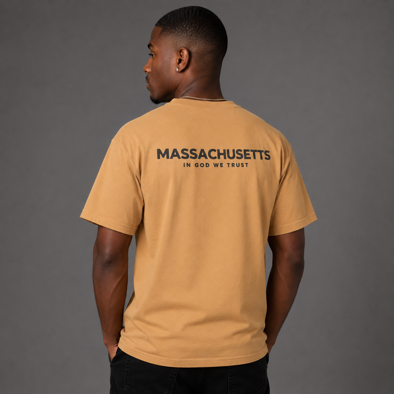 Massachusetts All State In God We Trust Unisex Max Heavyweight Short Sleeve