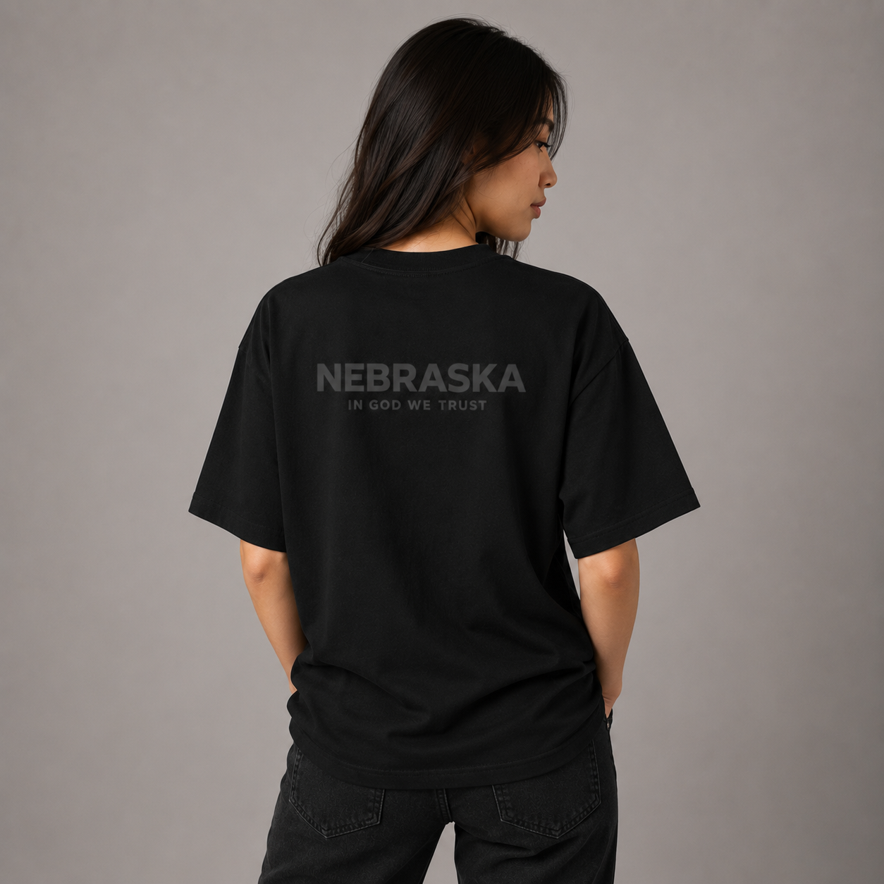 Nebraska All State In God We Trust Unisex Max Heavyweight Short Sleeve