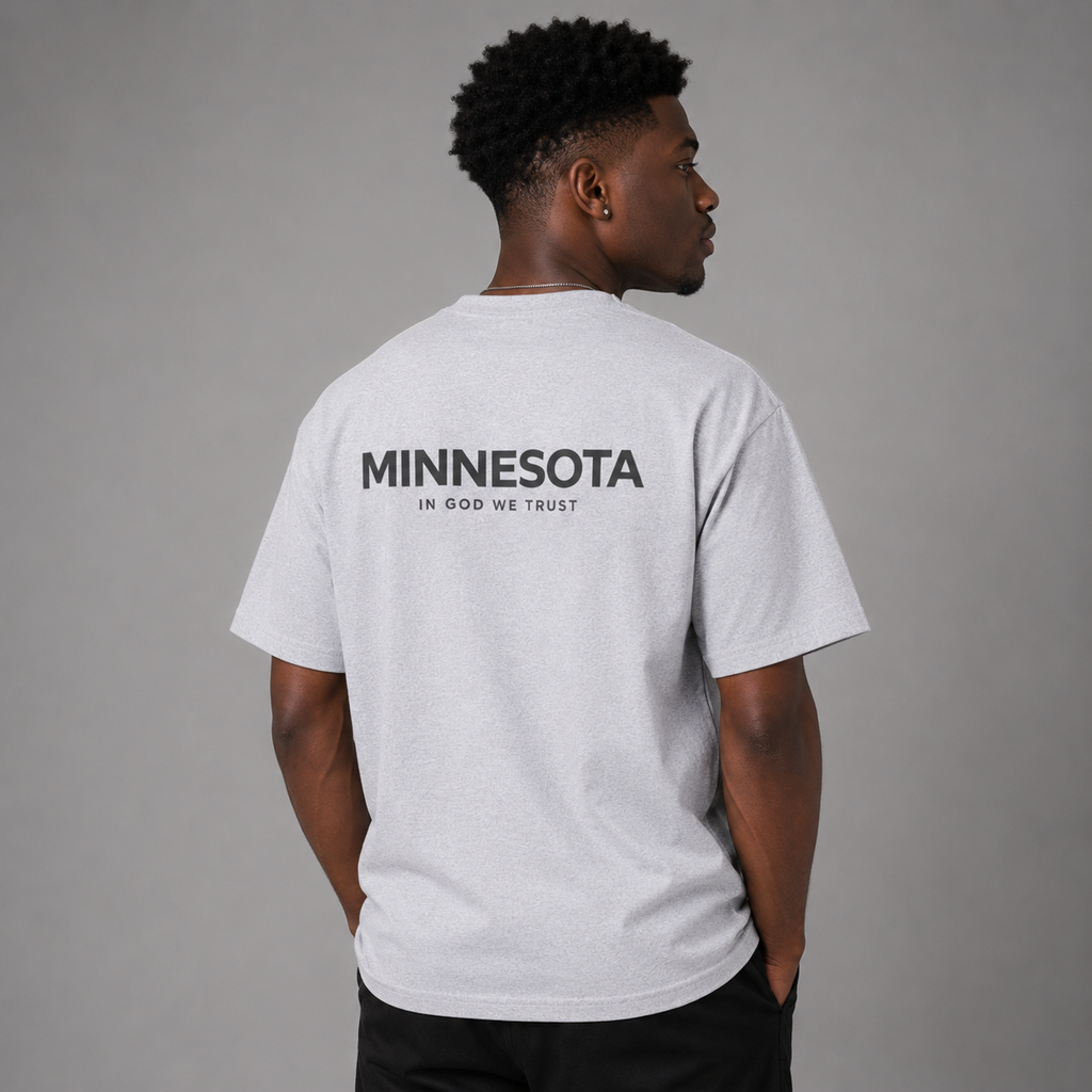 Minnesota All State In God We Trust Unisex Max Heavyweight Short Sleeve