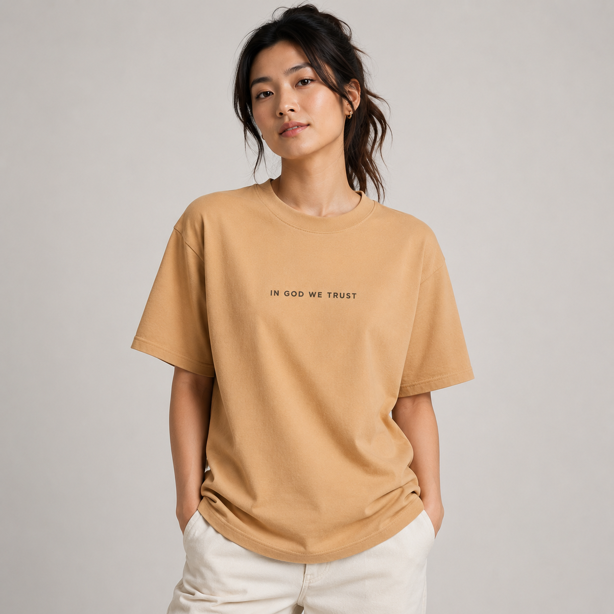 Maine All State In God We Trust Unisex Max Heavyweight Short Sleeve