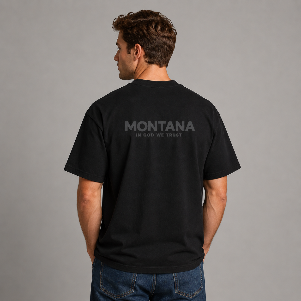 Montana All State In God We Trust Unisex Max Heavyweight Short Sleeve