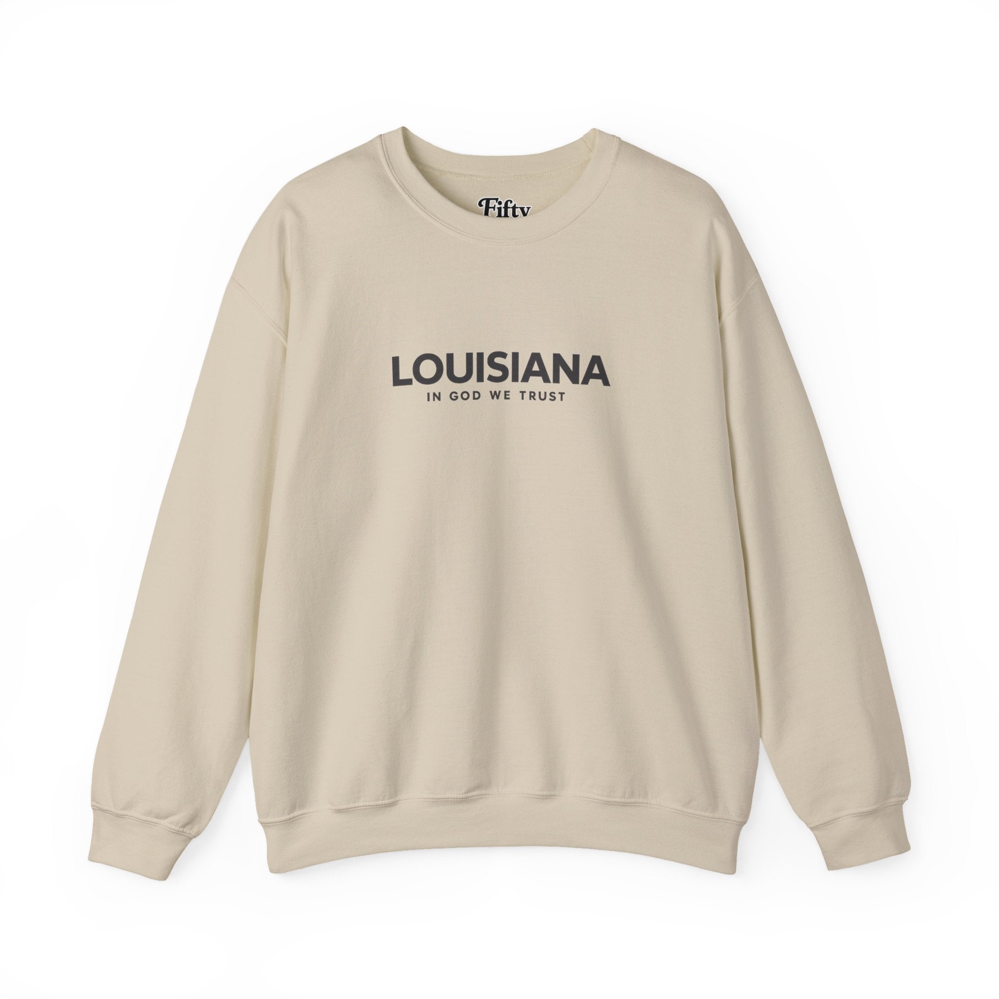 Louisiana All State In God We Trust Unisex Crewneck Sweatshirt