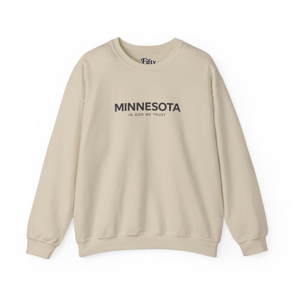 Minnesota All State In God We Trust Unisex Crewneck Sweatshirt