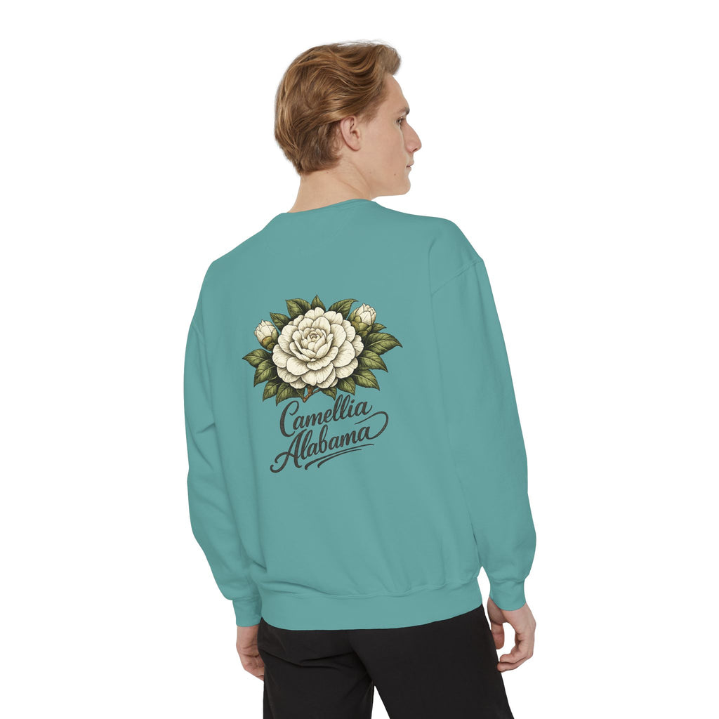 Camellia Alabama Sweatshirt — Vintage Floral Crewneck