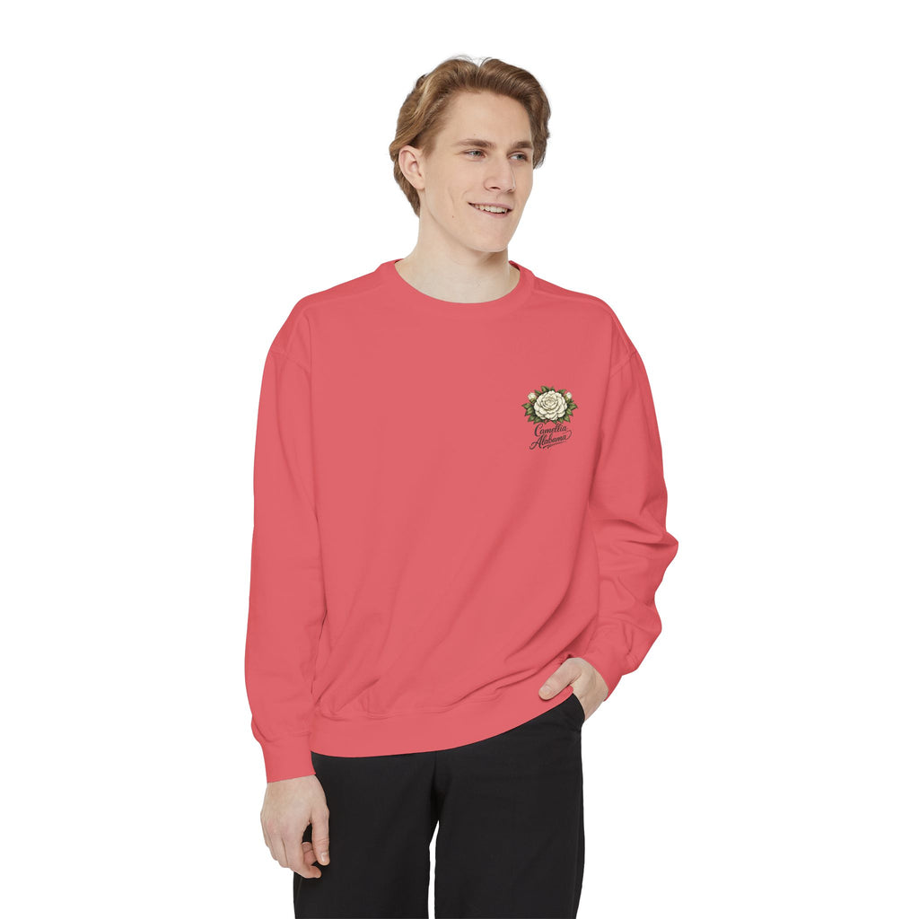 Camellia Alabama Sweatshirt — Vintage Floral Crewneck