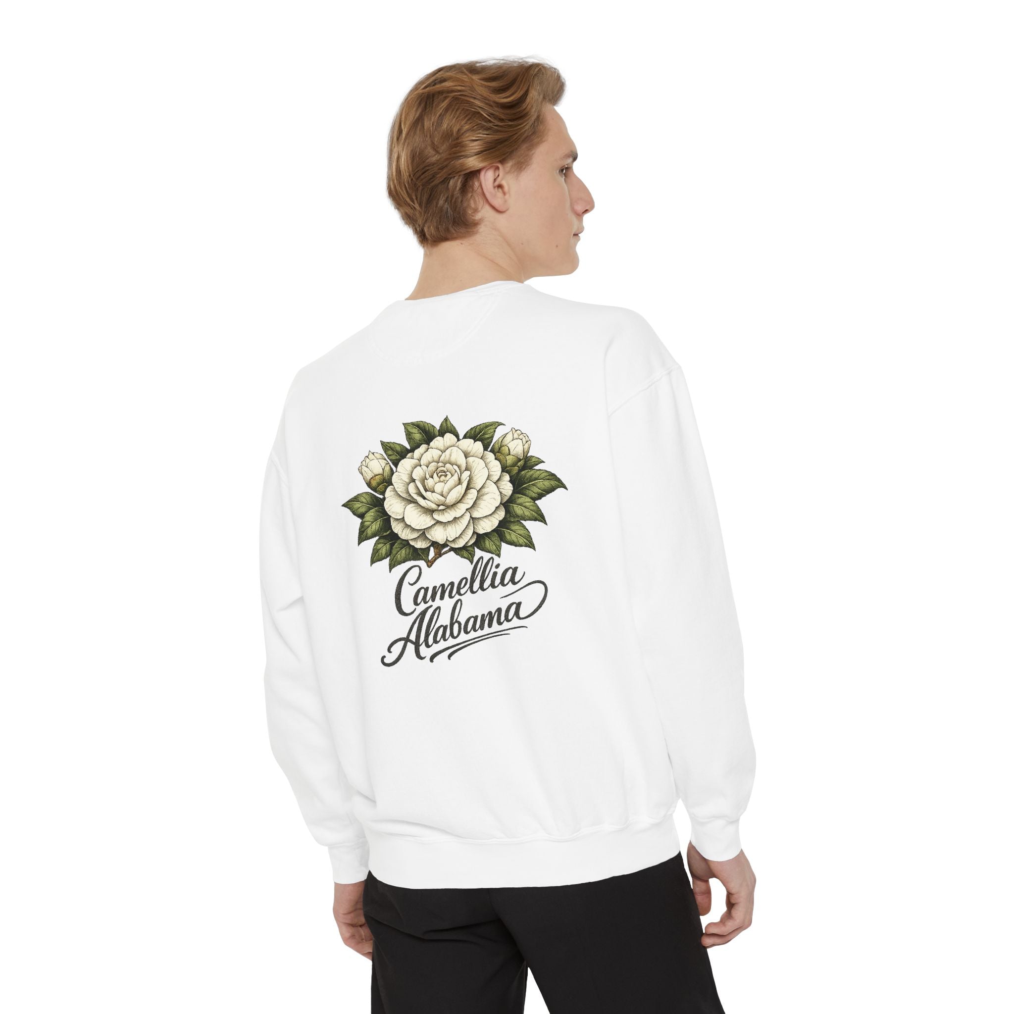 Camellia Alabama Sweatshirt — Vintage Floral Crewneck
