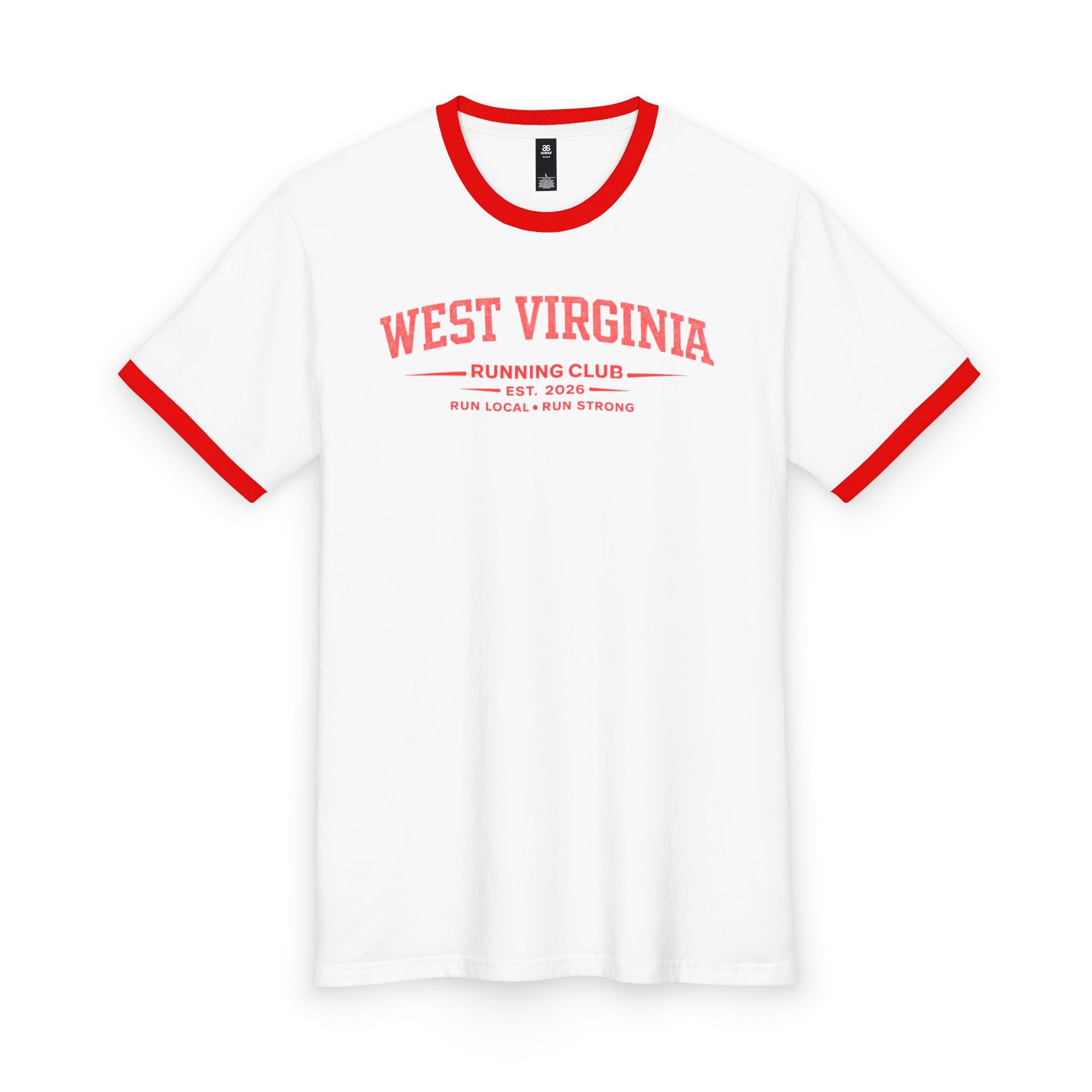 West Virginia Running Club 2026 All State Men's Staple Ringer Tee
