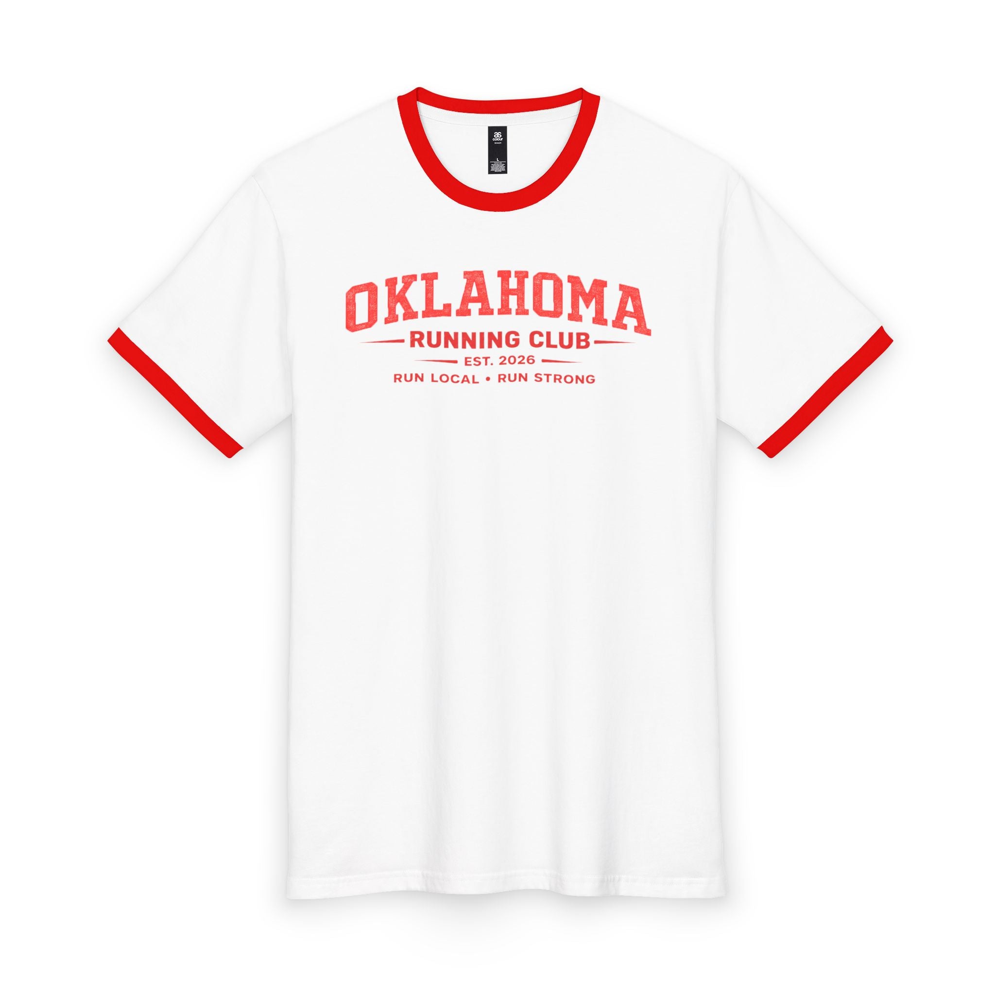 Oklahoma Running Club 2026 All State Men's Staple Ringer Tee