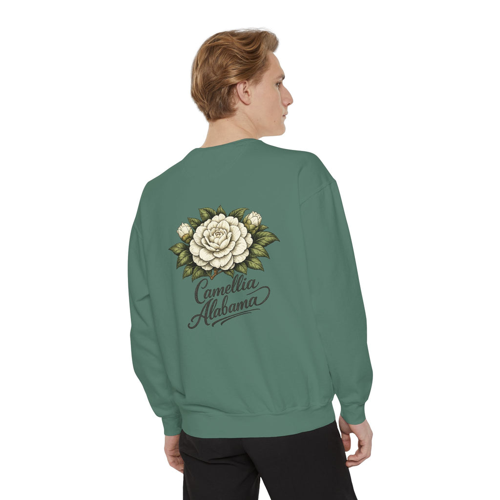 Camellia Alabama Sweatshirt — Vintage Floral Crewneck