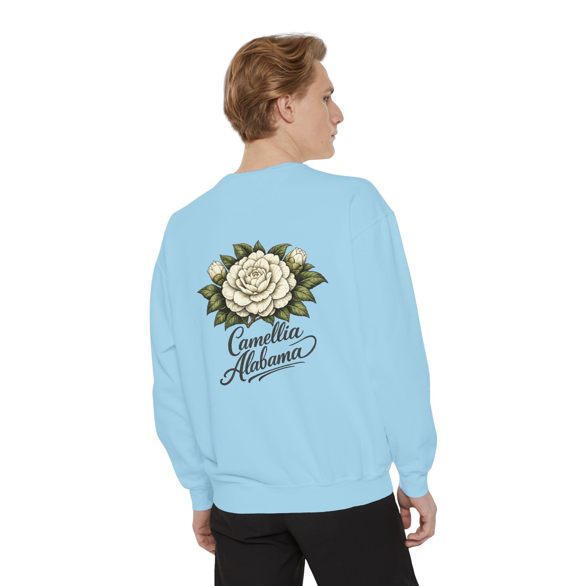 Camellia Alabama Sweatshirt — Vintage Floral Crewneck