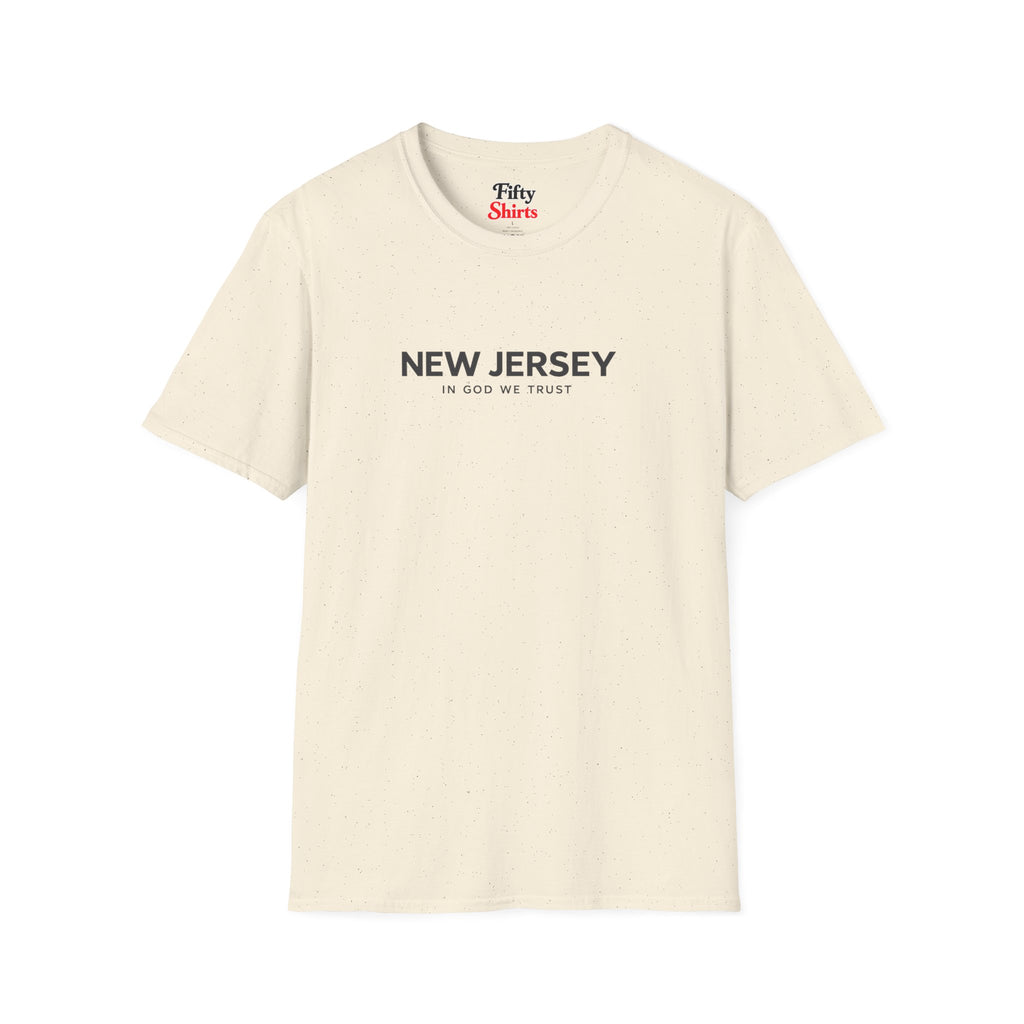 New Jersey All State In God We Trust Front Design Unisex Everyday Tee