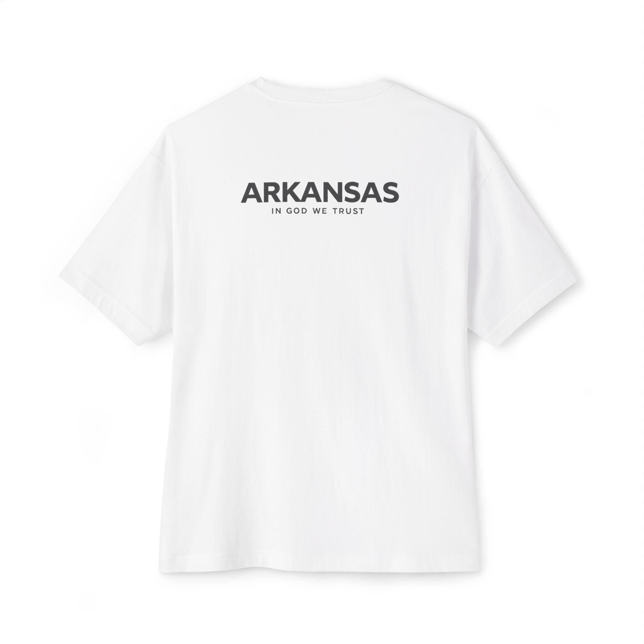 Arkansas All State In God We Trust Unisex Casual Oversized Boxy Tee