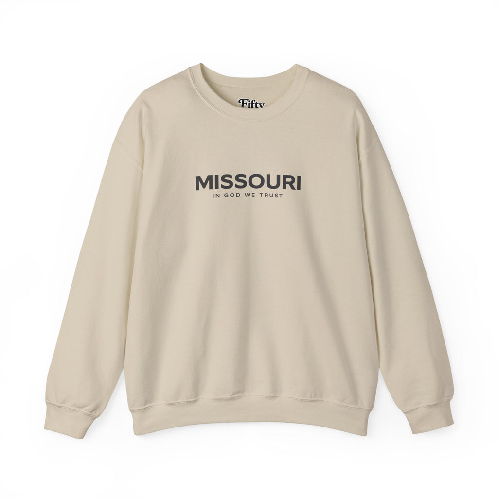 Missouri All State In God We Trust Unisex Crewneck Sweatshirt
