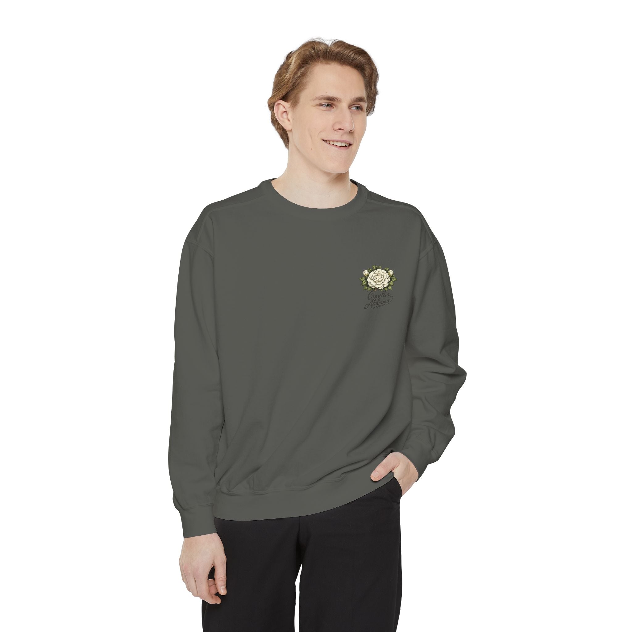 Camellia Alabama Sweatshirt — Vintage Floral Crewneck