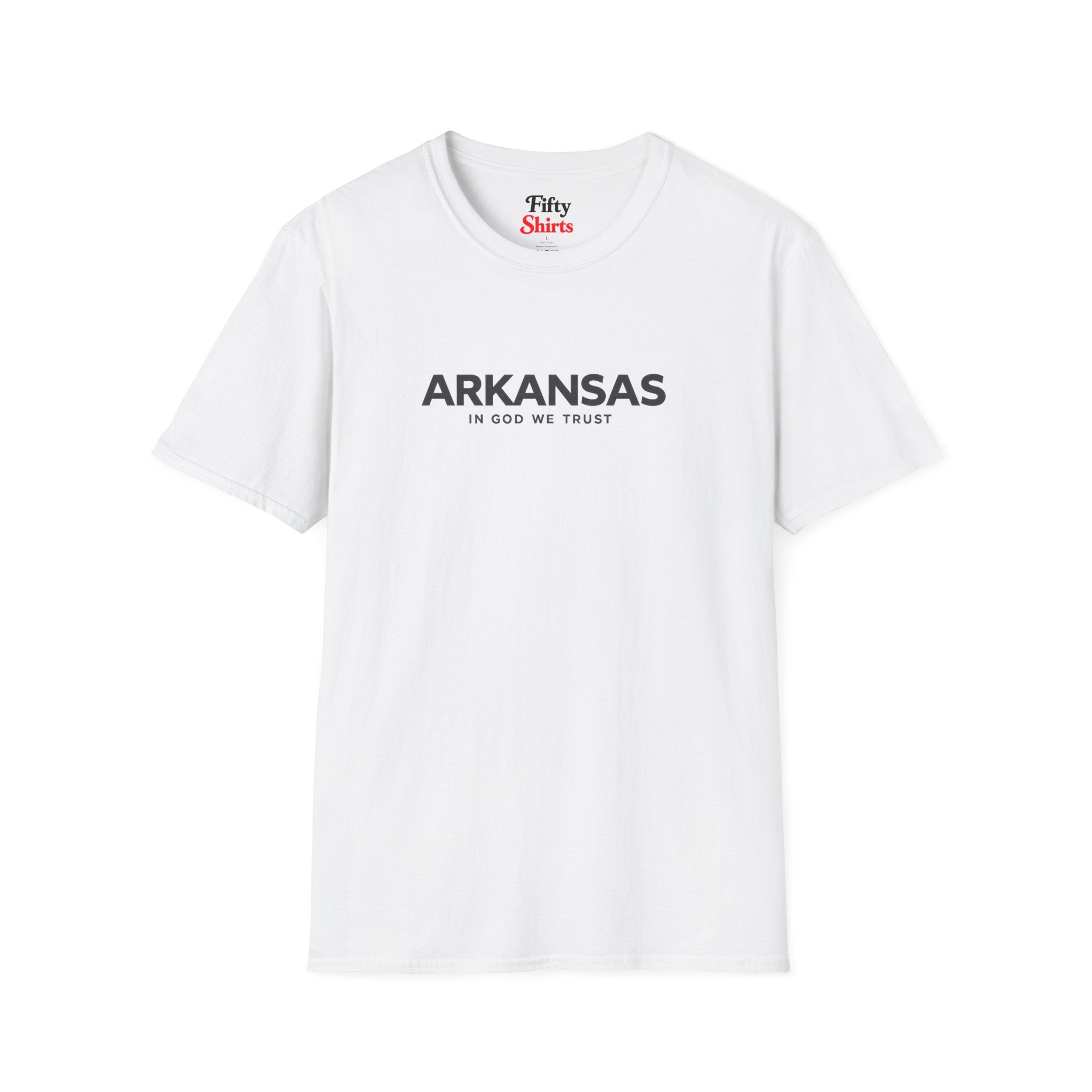 Arkansas All State In God We Trust Front Design Unisex Everyday Tee