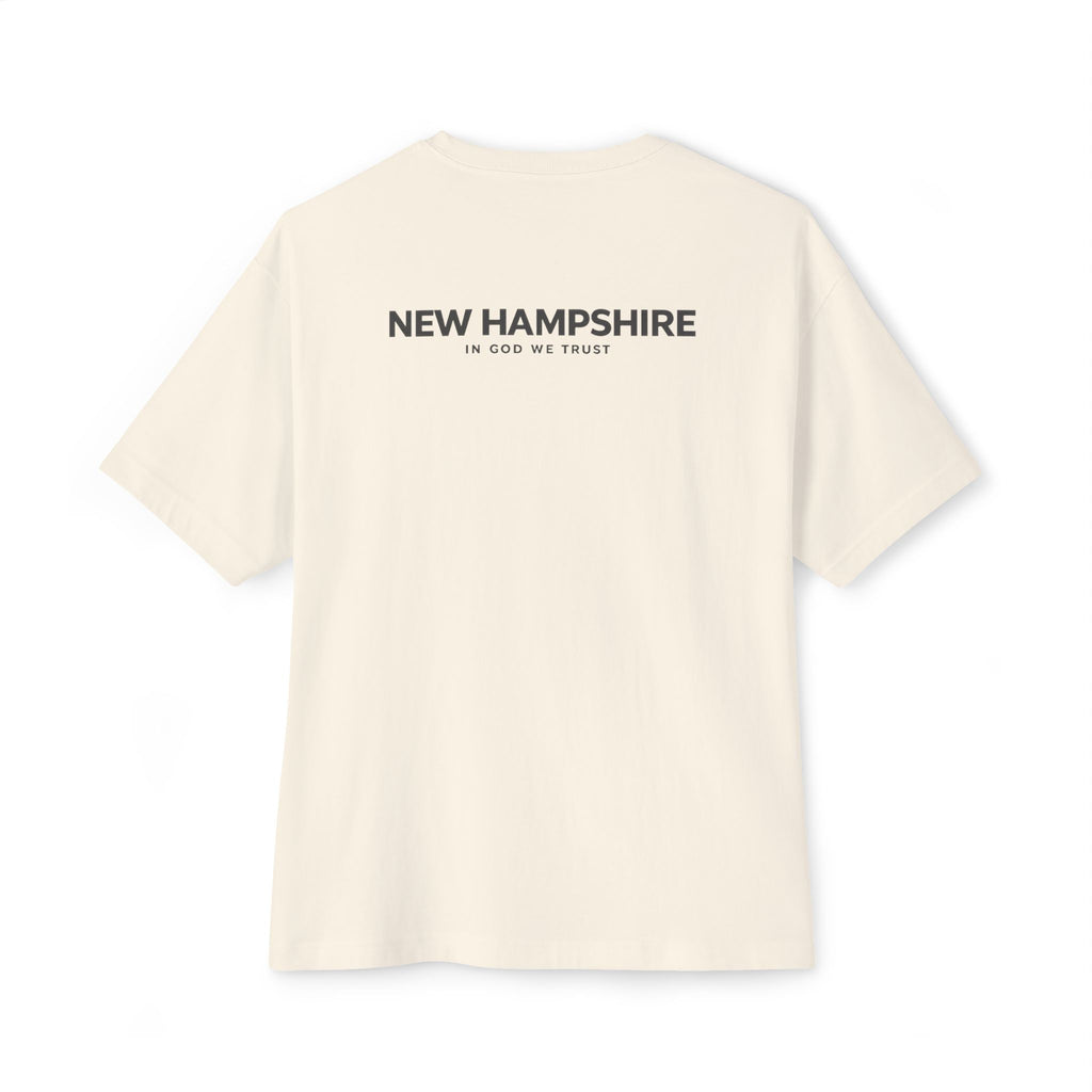 New Hampshire All State In God We Trust Unisex Casual Oversized Boxy Tee