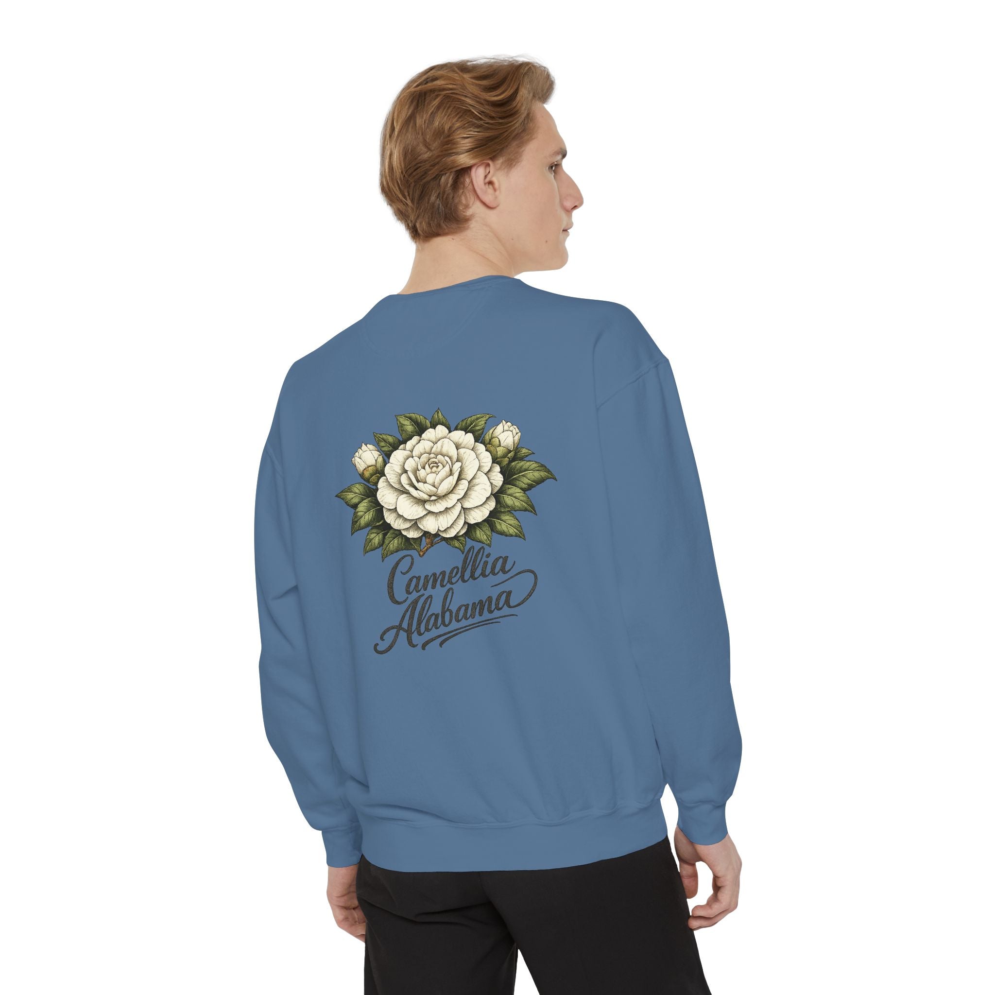 Camellia Alabama Sweatshirt — Vintage Floral Crewneck