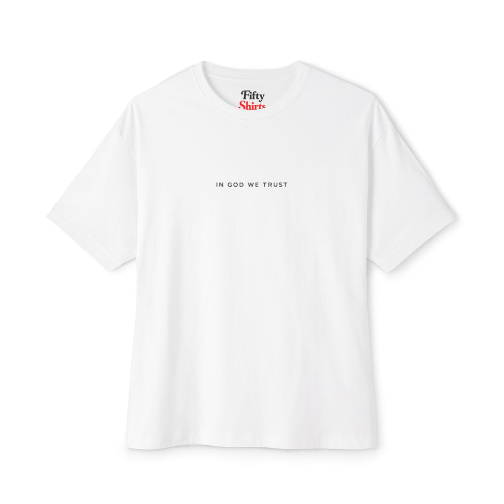 Kansas All State In God We Trust Unisex Casual Oversized Boxy Tee