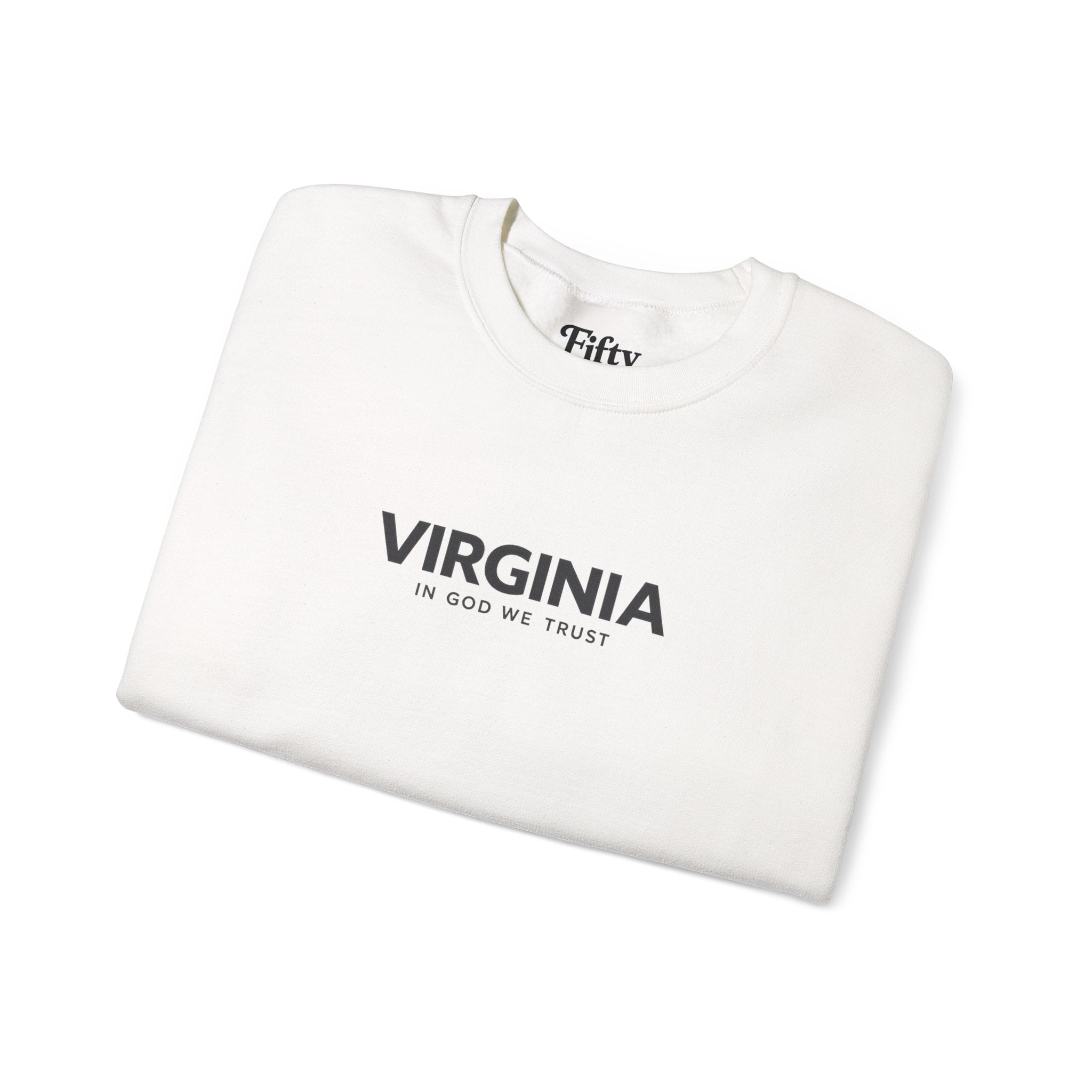 Virginia All State In God We Trust Unisex Crewneck Sweatshirt