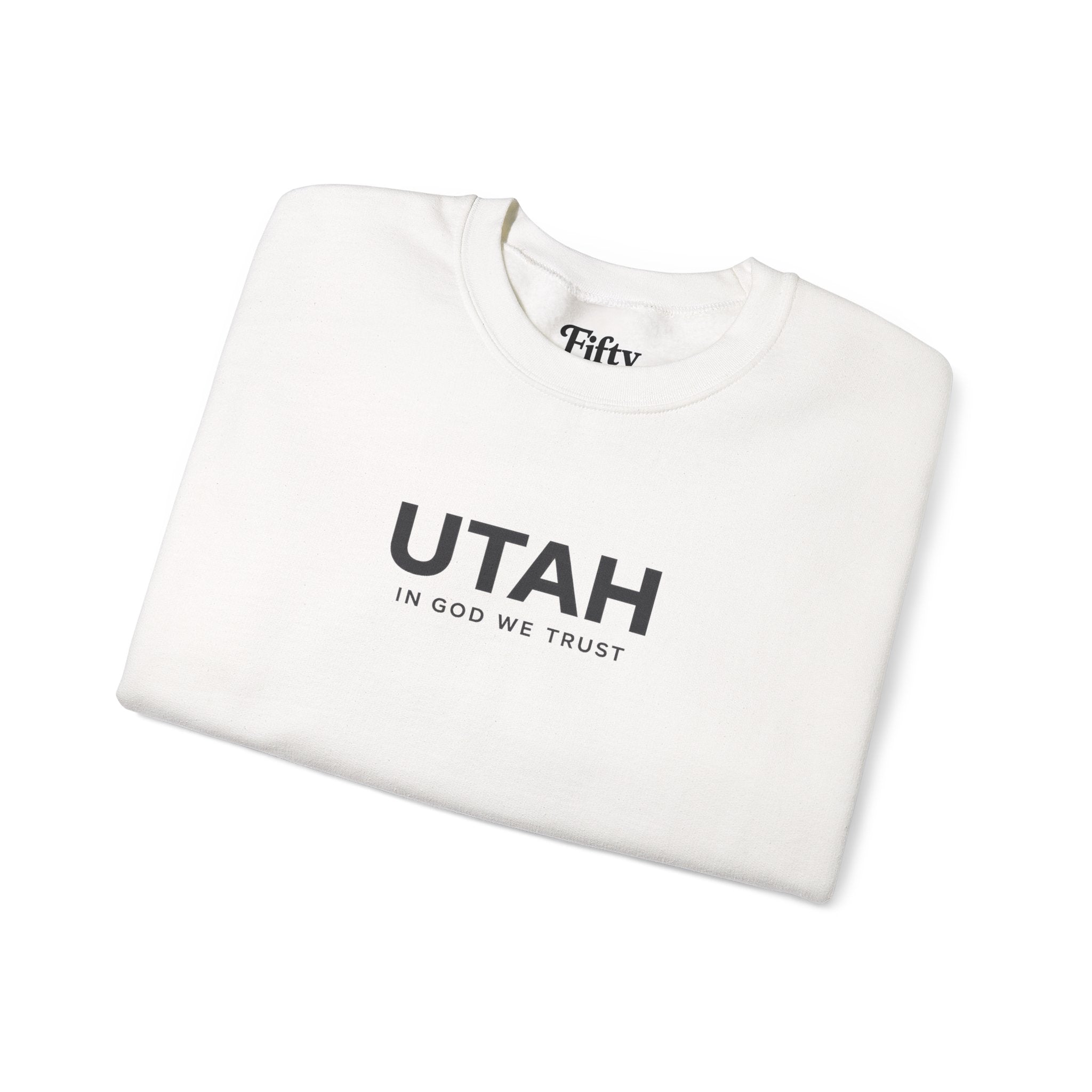 Utah All State In God We Trust Unisex Crewneck Sweatshirt