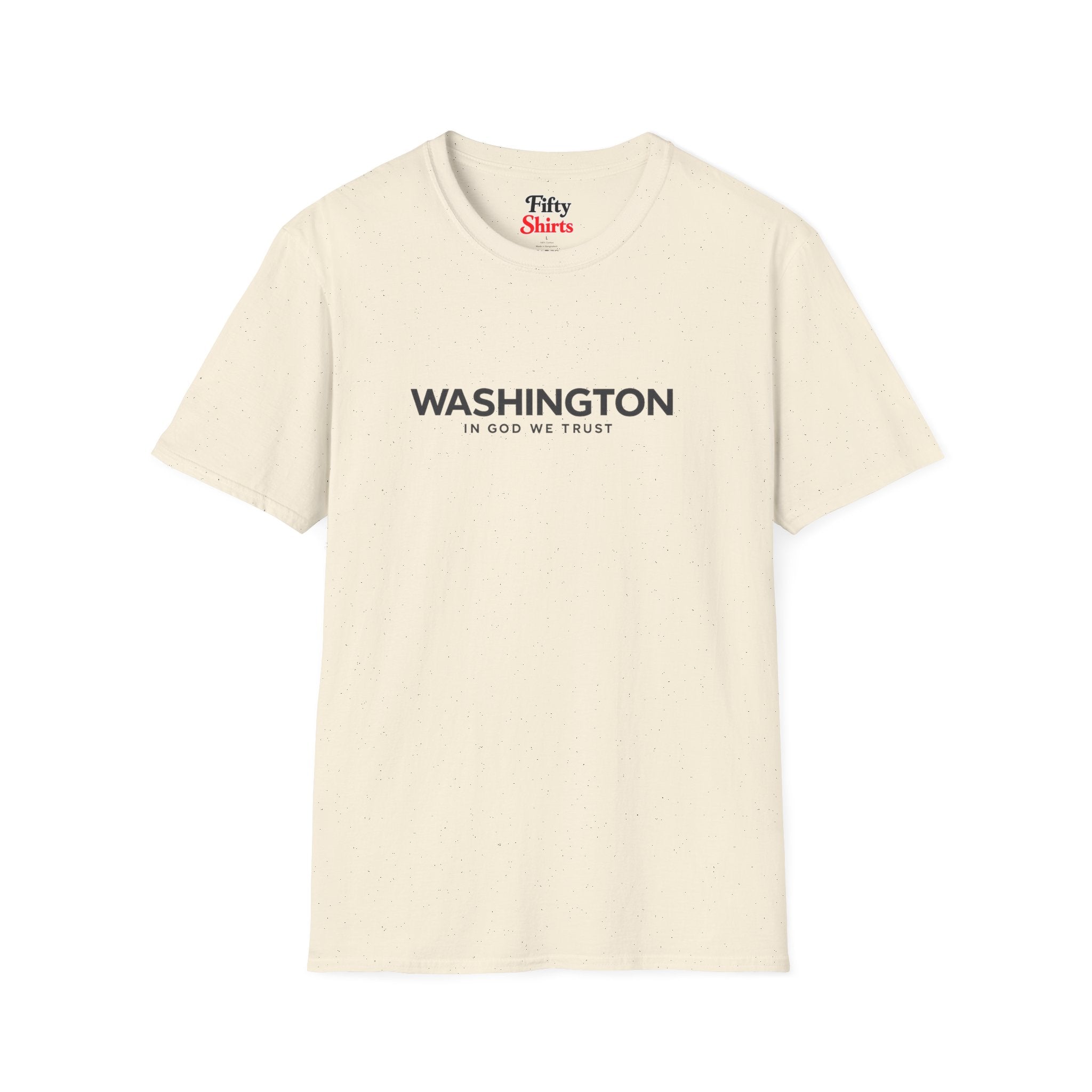 Washington All State In God We Trust Front Design Unisex Everyday Tee