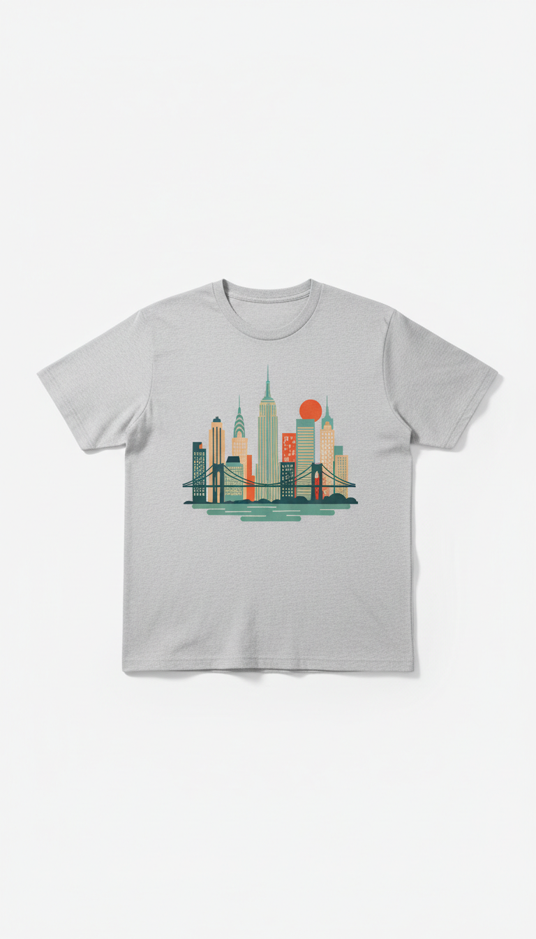 New York Skyline Graphic Tee