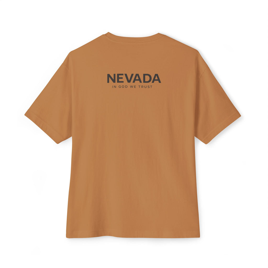 Nevada All State In God We Trust Unisex Casual Oversized Boxy Tee