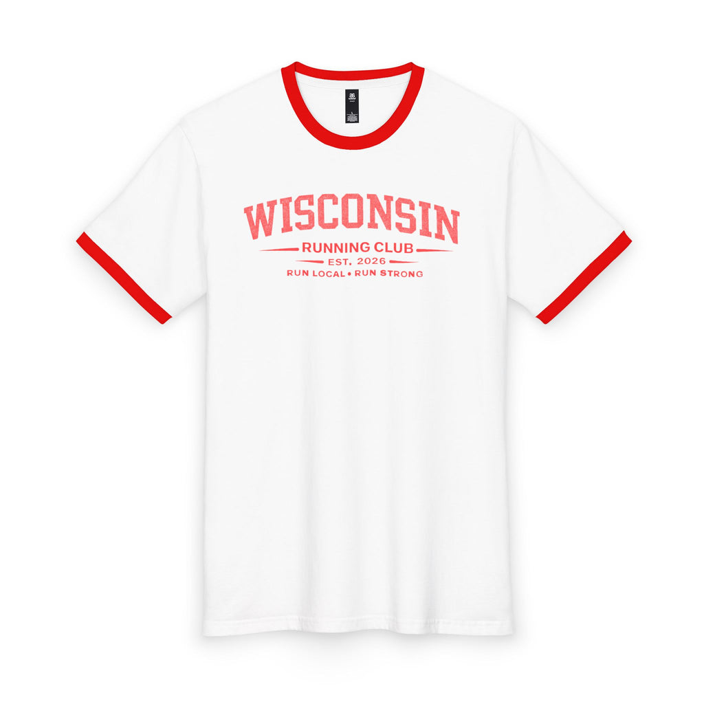 Wisconsin Running Club 2026 All State Men's Staple Ringer Tee