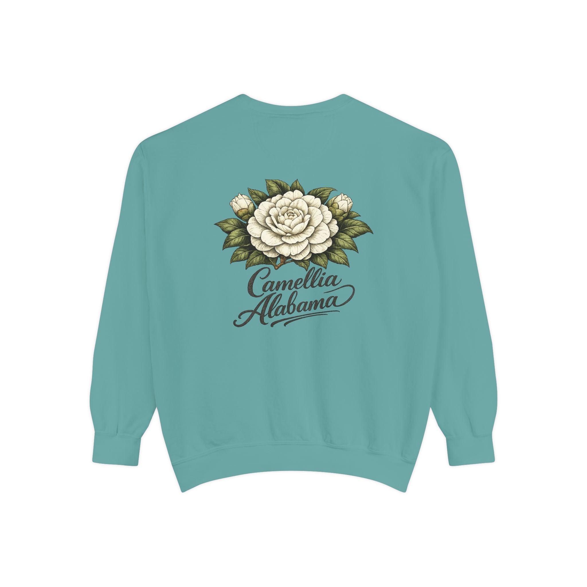 Camellia Alabama Sweatshirt — Vintage Floral Crewneck
