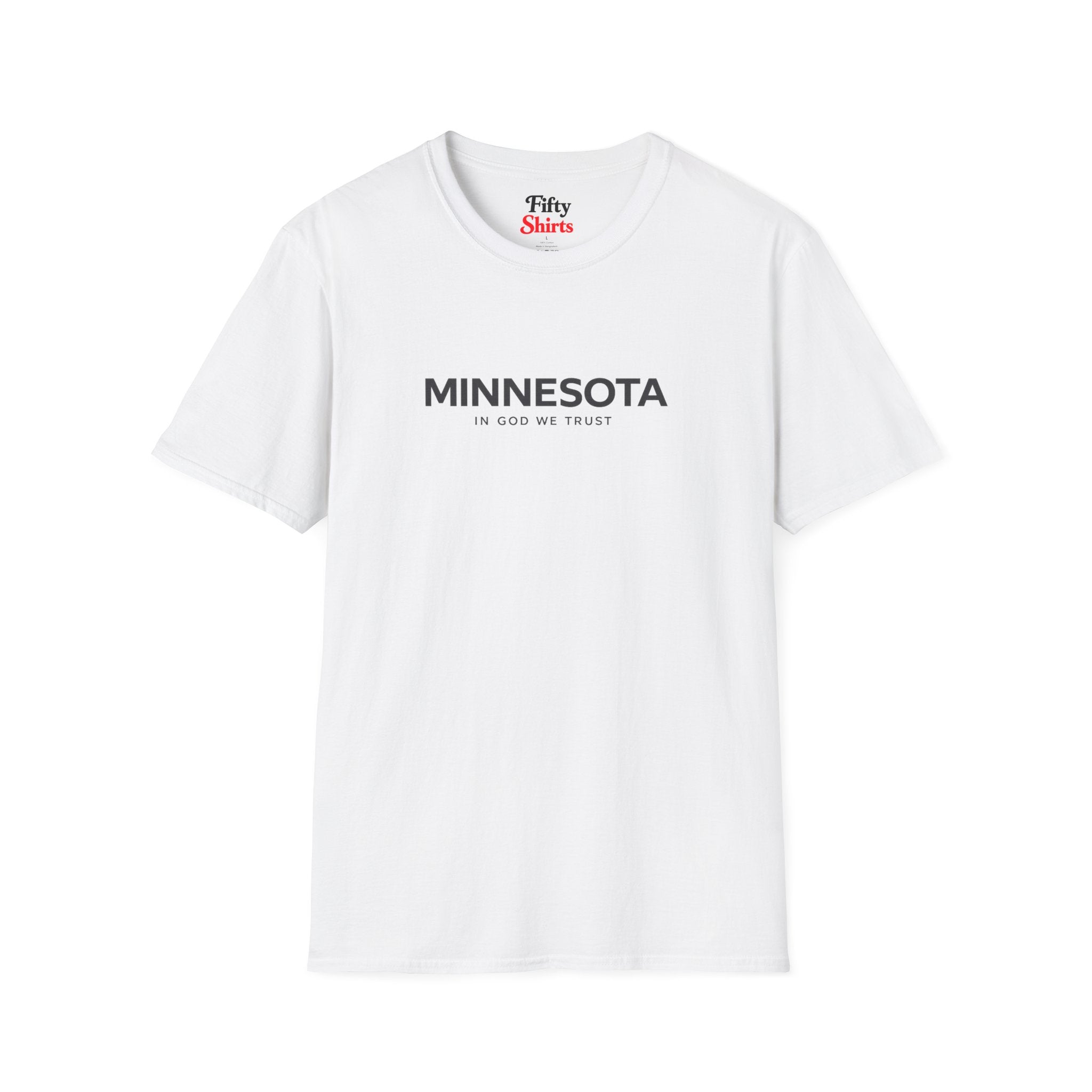 Minnesota All State In God We Trust Front Design Unisex Everyday Tee
