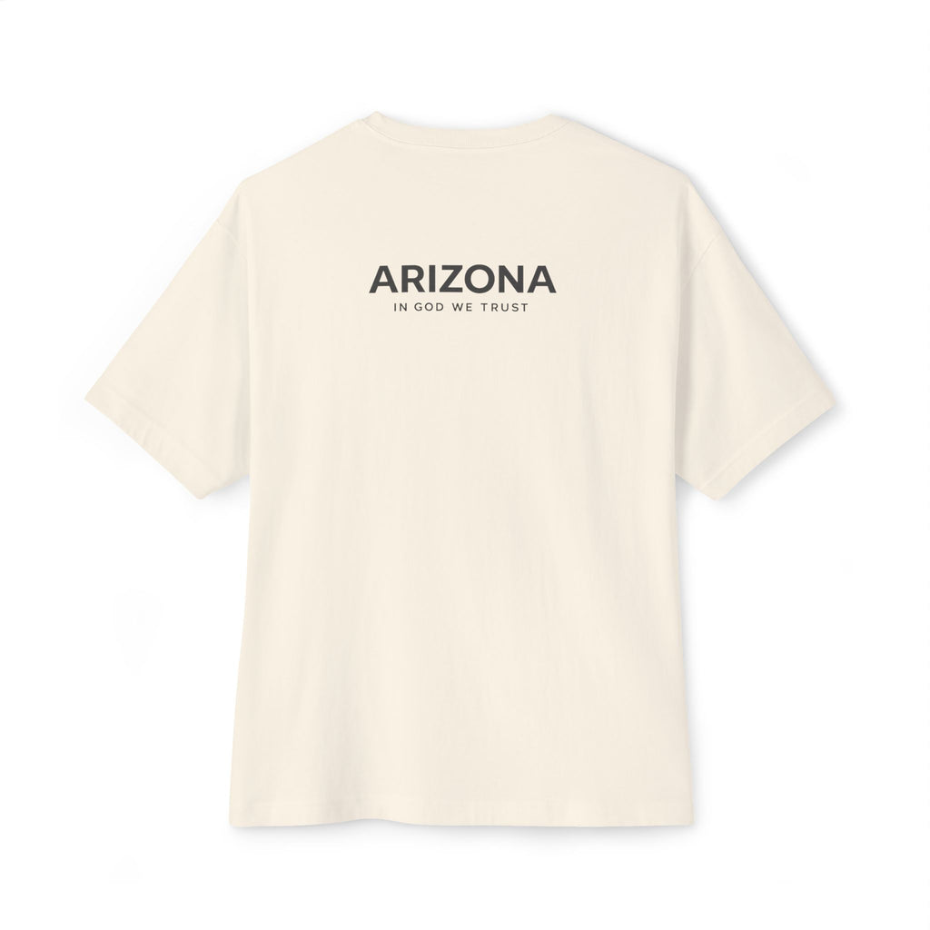 Arizona All State In God We Trust Unisex Casual Oversized Boxy Tee