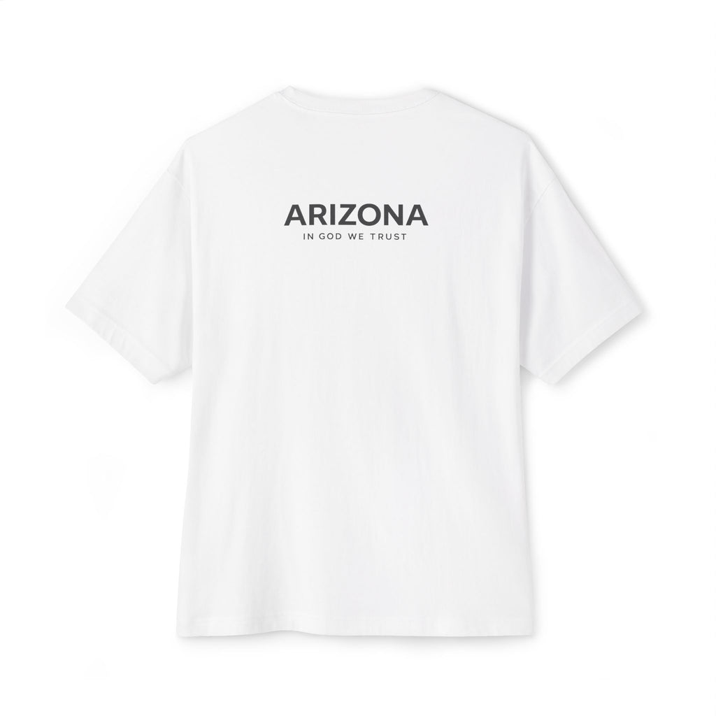 Arizona All State In God We Trust Unisex Casual Oversized Boxy Tee