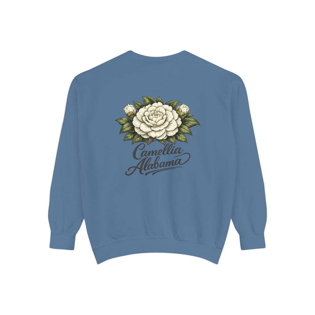Camellia Alabama Sweatshirt — Vintage Floral Crewneck