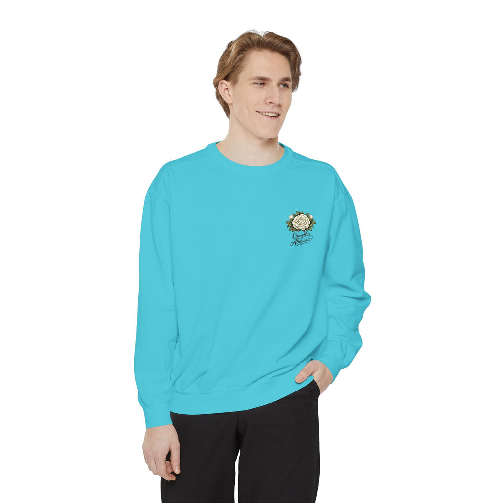 Camellia Alabama Sweatshirt — Vintage Floral Crewneck