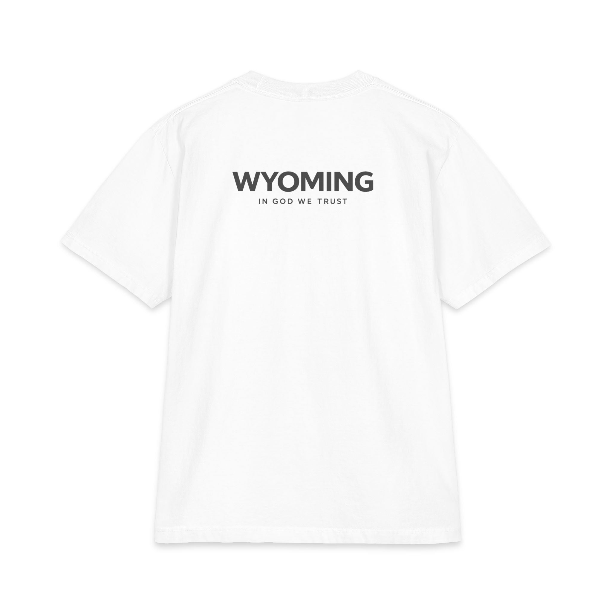 Wyoming All State In God We Trust Unisex Max Heavyweight Short Sleeve
