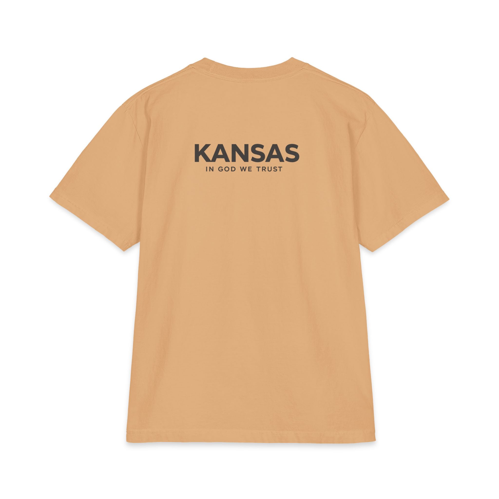 Kansas All State In God We Trust Unisex Max Heavyweight Short Sleeve