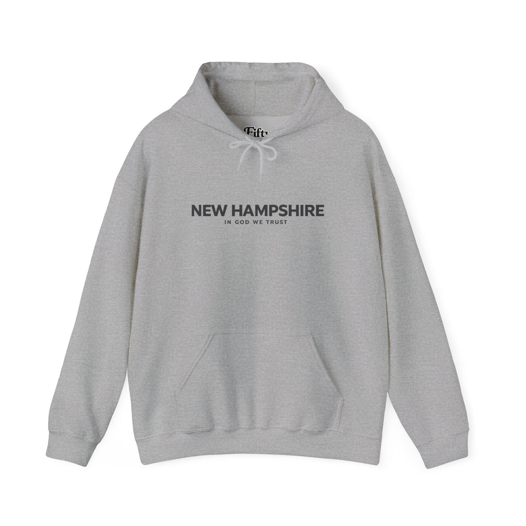 New Hampshire All State In God We Trust Unisex Hooded Sweatshirt