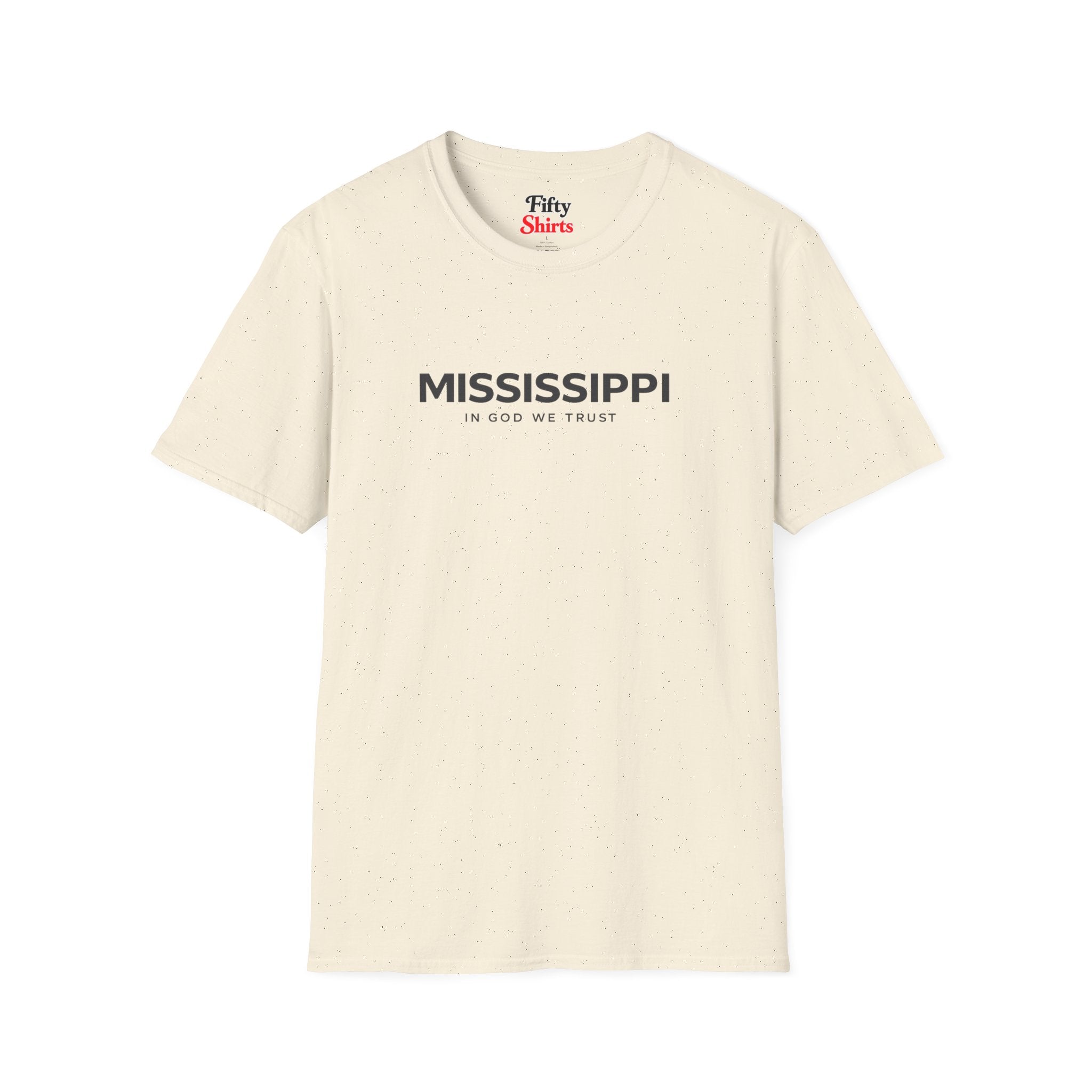 Mississippi All State In God We Trust Front Design Unisex Everyday Tee