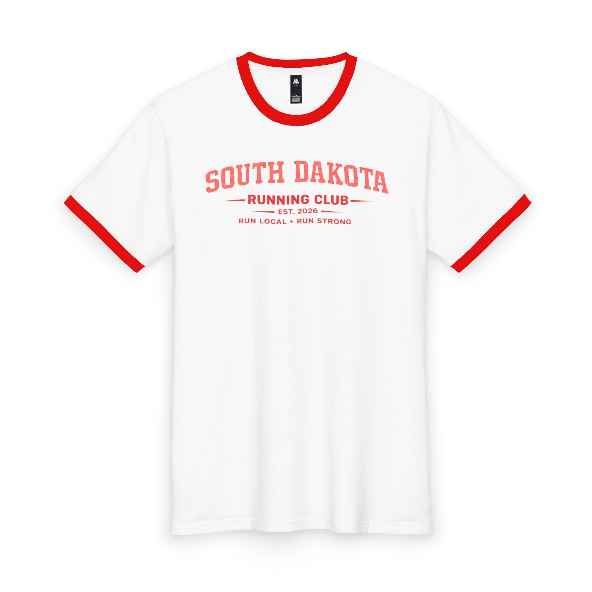 South Dakota Running Club 2026 All State Men's Staple Ringer Tee
