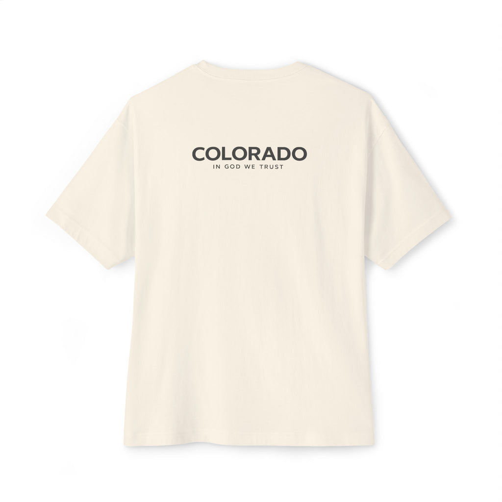Colorado All State In God We Trust Unisex Casual Oversized Boxy Tee