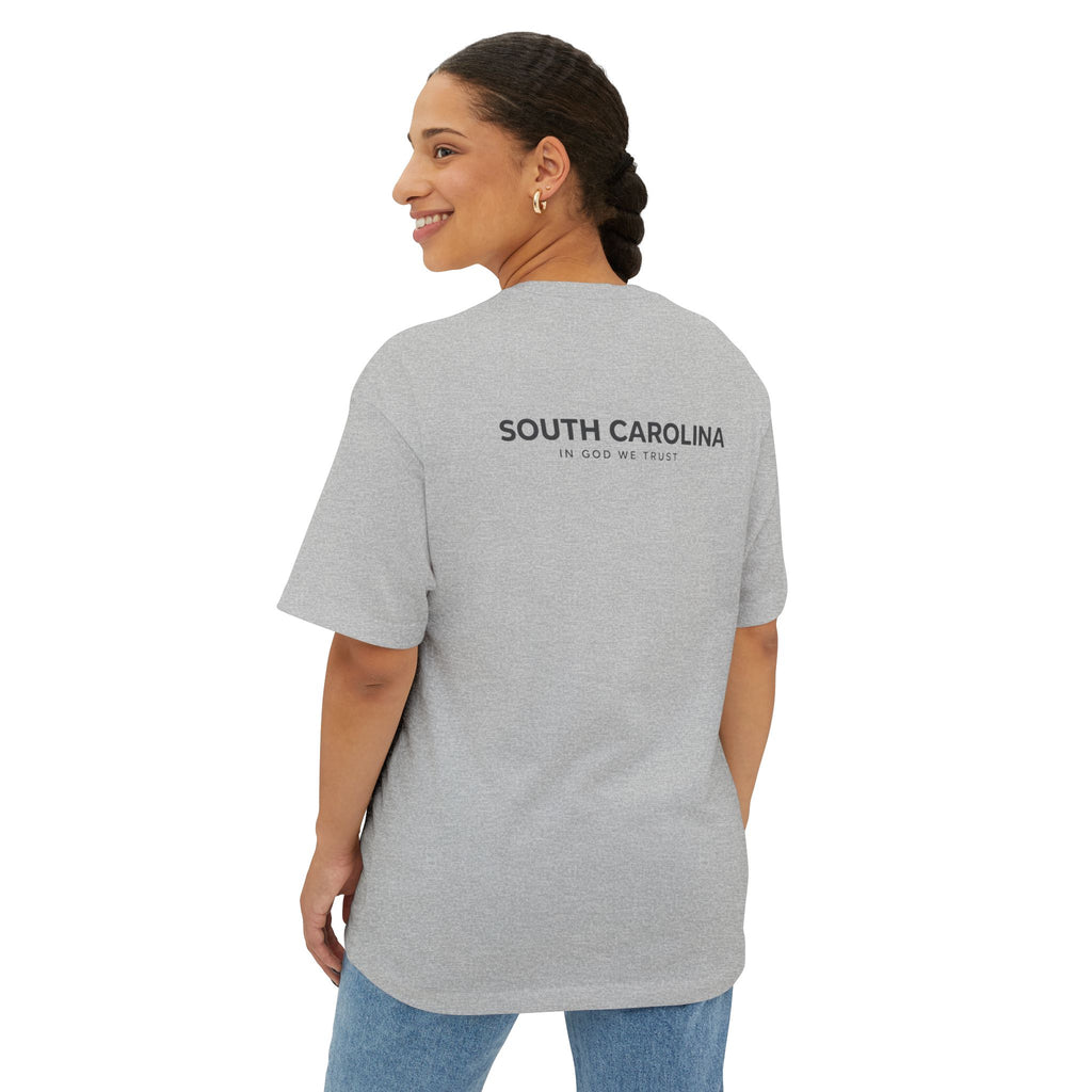 South Carolina All State In God We Trust Unisex Casual Oversized Boxy Tee
